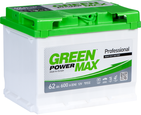  Зображення Аккумулятор Green Power Max 62 (левый плюс) 