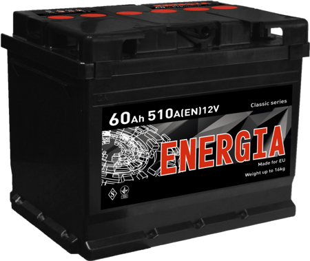  Зображення Аккумулятор Energia 50 (правый плюс) 